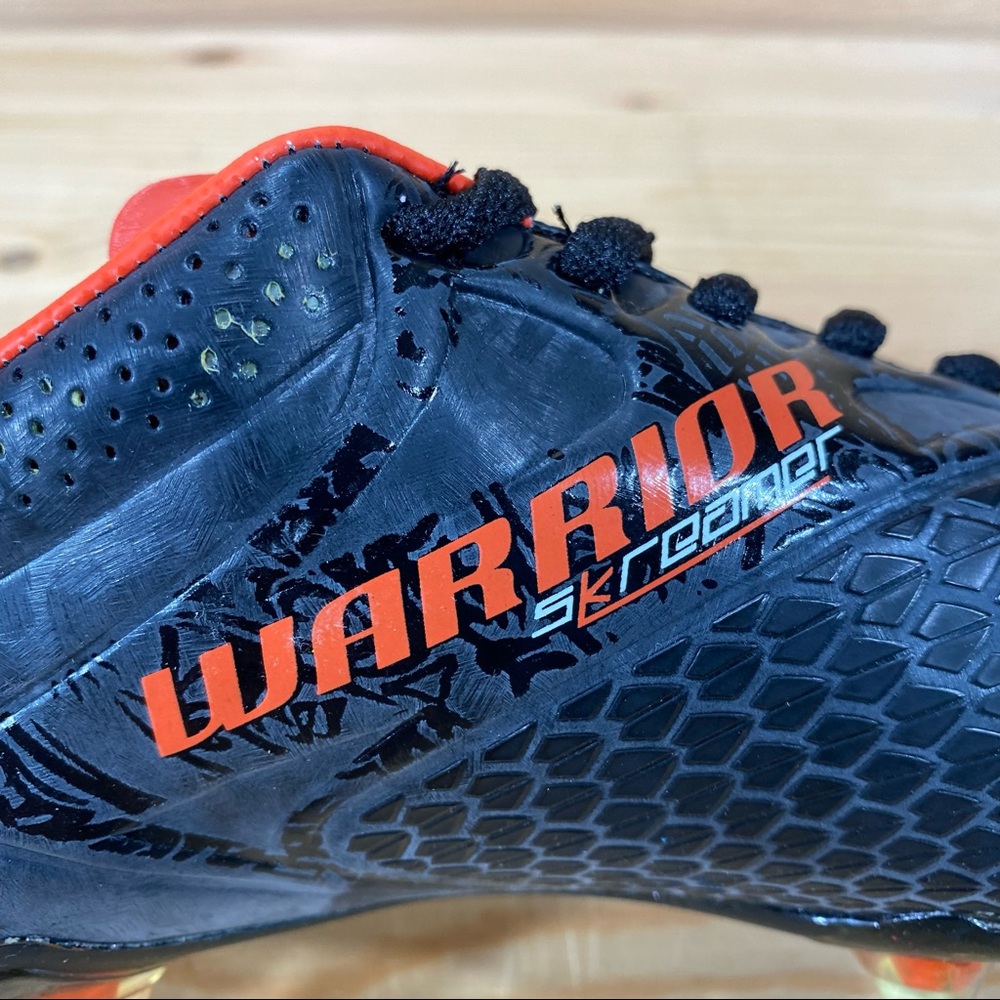 NIB Warrior Youth Skreamer Soccer Lacrosse Field Hockey Cleat  Black/Orange - Picture 3 of 8